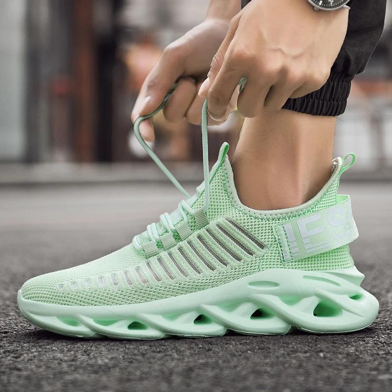 Men Shoes Comfortable Casual Sneakers Breathable Platform Running Shoes for Men Mesh Tenis Sport Shoes Waling Tenis Masculino