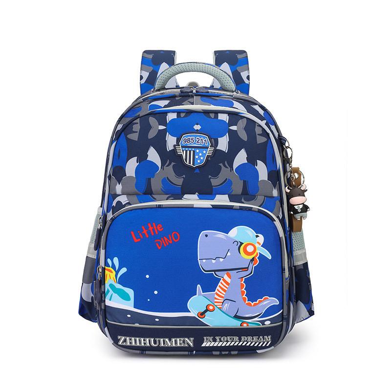 Lightweight Oxford Cloth School Bag For Boys And Girls With Cute Cartoon Design