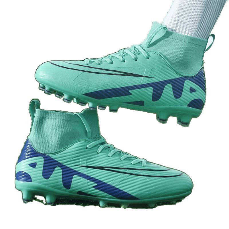 New foreign trade high-top football shoes AG long nails TF broken nails youth men's and women's shoes professional training shoes