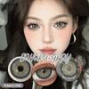 1 Pair Colored Contact Lenses for Eyes Black Big Lens Gray Pupils Lenses Brown Lenses Fashion Eye Contacts Yearly