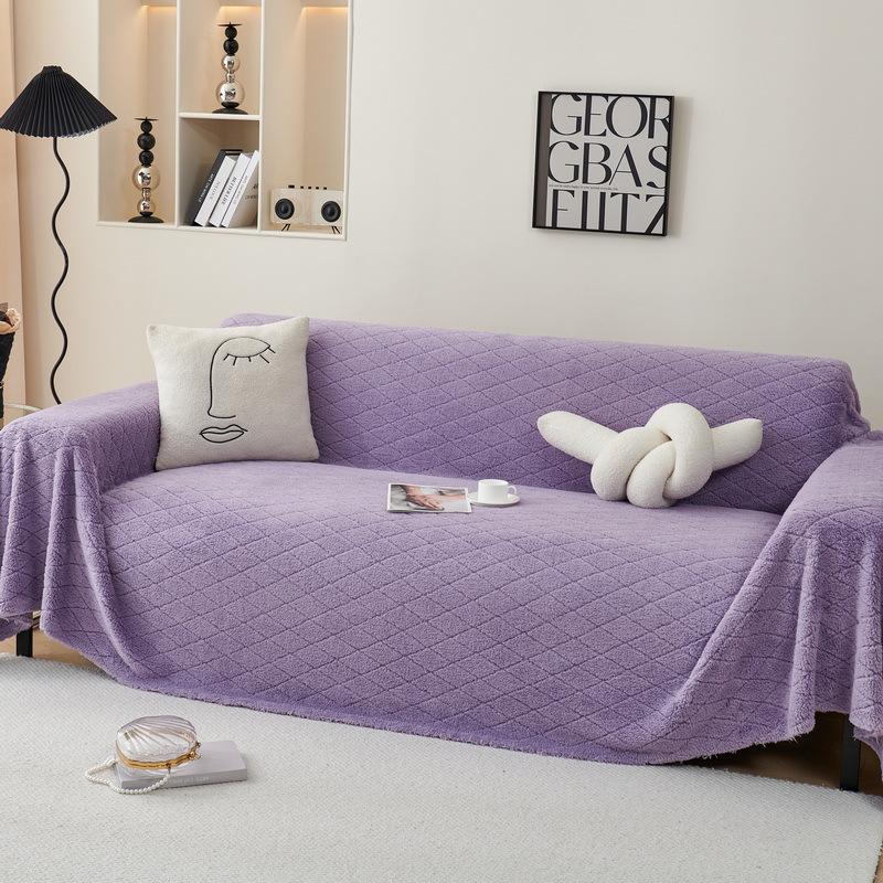 

Плюшевое полотенце для дивана с защитой от царапин, новый зимний утолщенный чехол для дивана, простой современный чехол для дивана, ткань 180*130cm