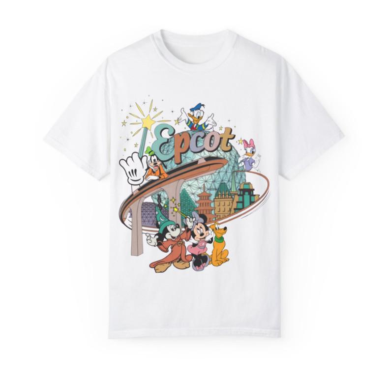 

Vintage Epcot Center World Showcase Shirt – Retro Disney Tee Double Sided Print Unisex T-Shirt S