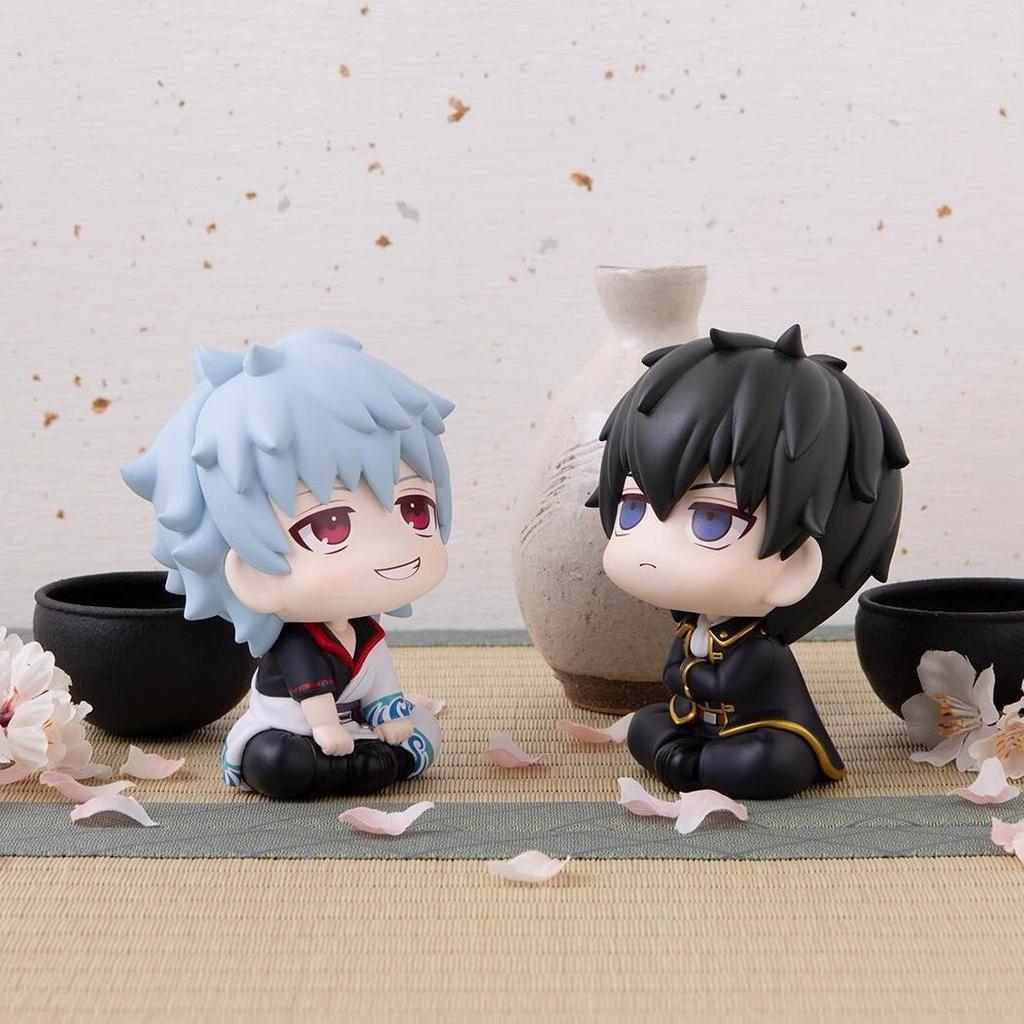 Hot New Silver Soul Sakata Gintoki Tsukichiro Handmade Q-Version Look Up Doll Anime Model Ornament Gift