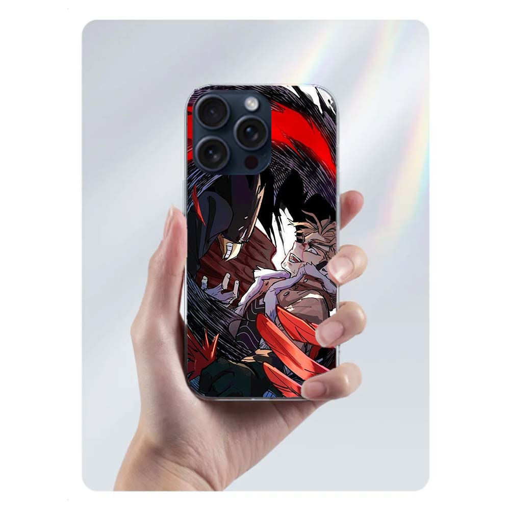 Anime MHA Hawks BNHA Klare Handyhülle Für Iphone 17 Air 16 Pro Max 15 Pro 14 Plus 17E 16E 11 13 12 Mini Hüllen Cases Fundas Cell