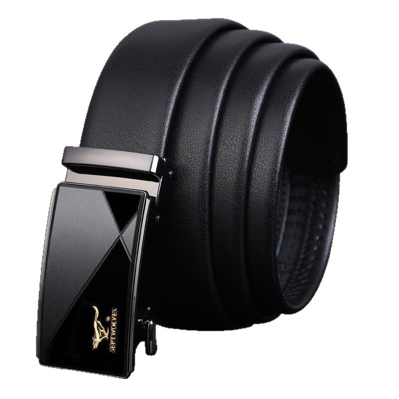 Gürtel für Herren High-End Automatikschließe Gürtel Rindsleder Gürtel Geschenkgürtel