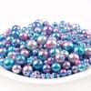 30g Mix Size Mermaid Color Acrylic Pearl Loose Spacer Beads For Jewelry Making DIY Necklace Bracelet Earrings Other Decors