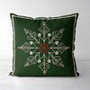 Christmas Snowflake Patterned Throw Pillow Decor Polyester Pillowcase, Sofa Decorative Cushion Cov Headboard Pillow