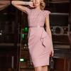 New Women's Bridesmaid Dress One-Piece Mini Dress Lace Bodycon Gown
