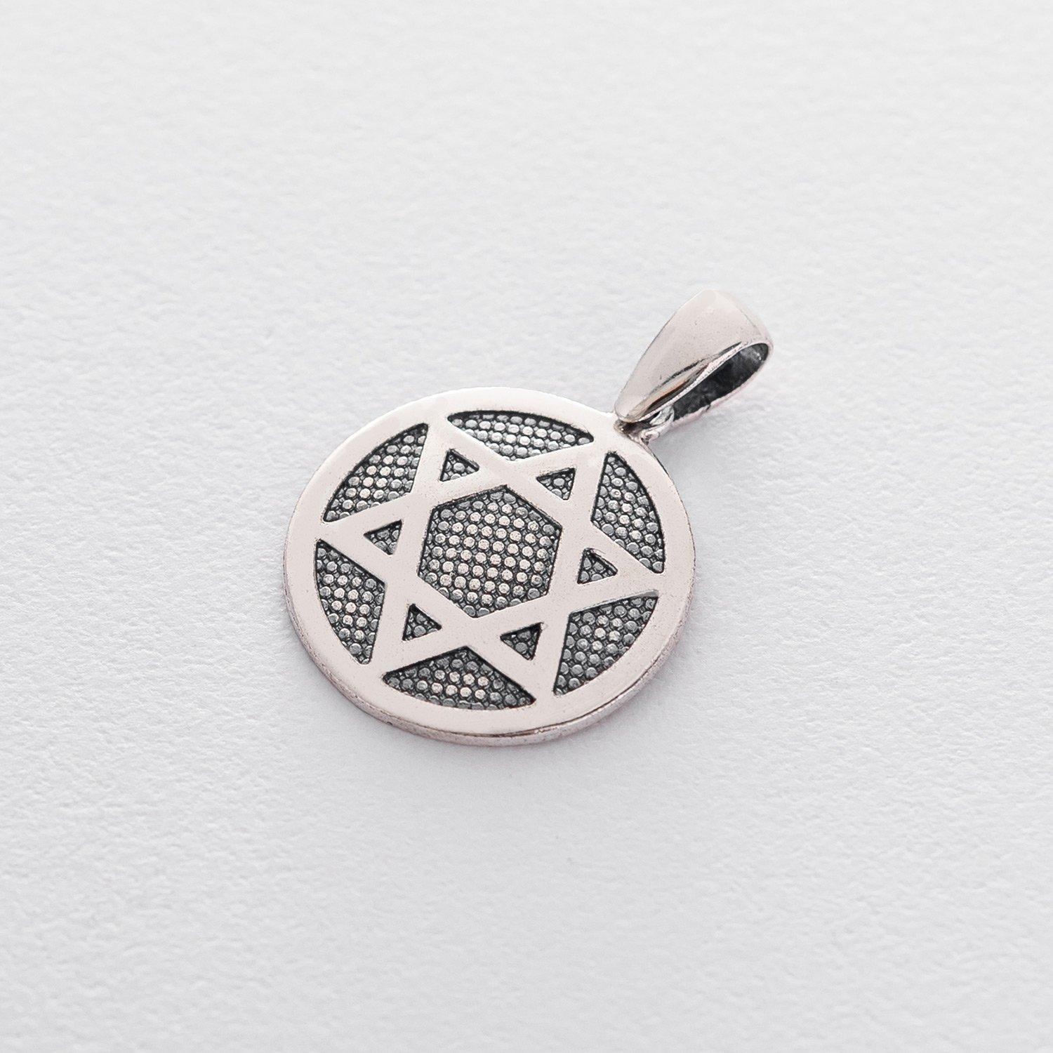 

Срібна підвіска Зірка Давида Oniks срібний