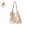 Straw Man Woven Shoulder Tote Bag