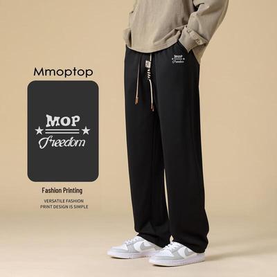 MMOPTOP Heren Losse Pasvorm Rechte Pijp Joggingbroek