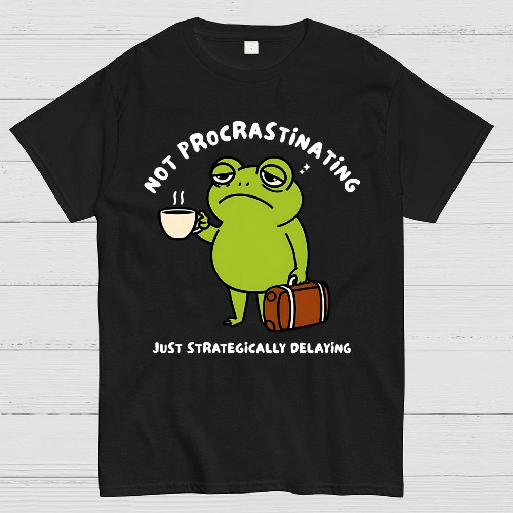 Not Procrastinating 100% Cotton Summer Casual Cool Loose T-Shirt