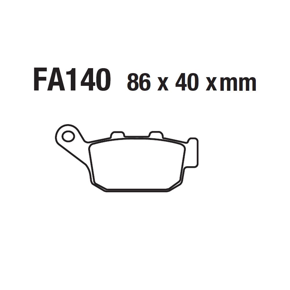 ATV & Motorrad Scheibenbremsbeläge für CBR 250/500, FA140, Z750/Z900