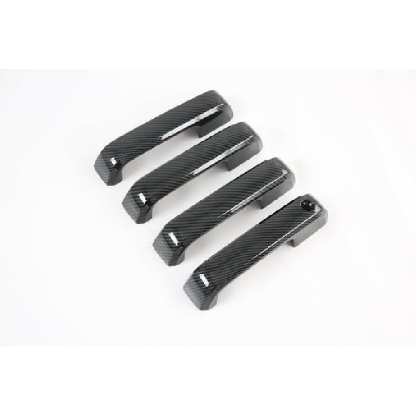 Carbon Fiber Door Handle Bowl Cover Trim For Ford F150 2015- SET 12PCS ABS