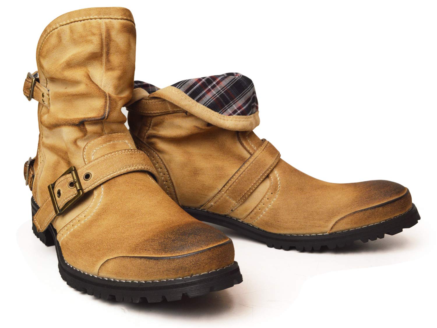 

Ботинки Gino Engineer Work Check Size ze2316 2-Way Rider s, Короткие, Мужские, Узор, Бежевый, 28см, бежевый