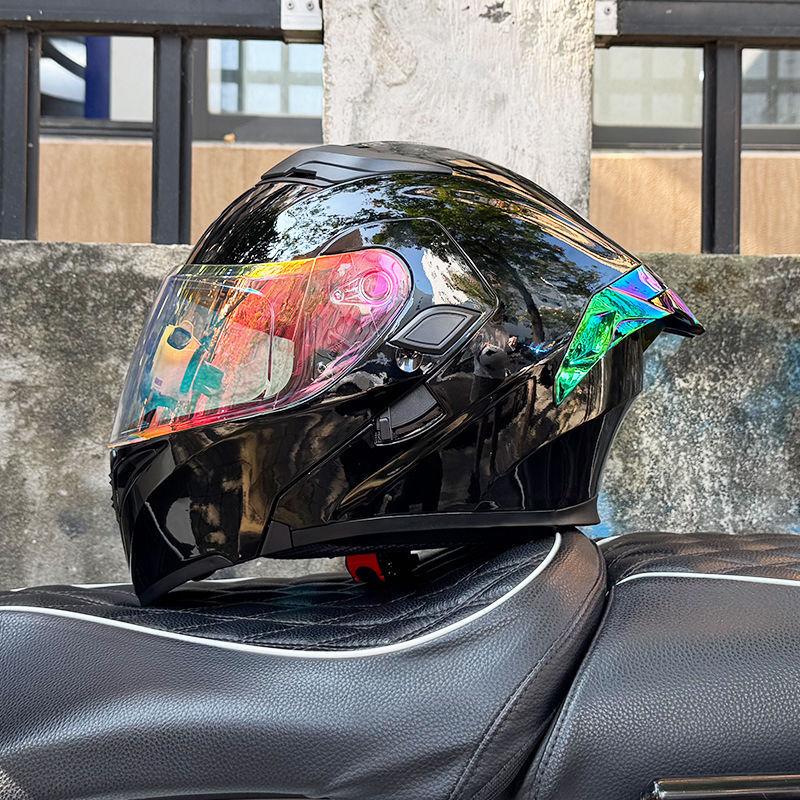 Motorcycle Helmets Men's and Women's Uncovered Helmets Winter Locomotive Helmets Four Seasons Bluetooth Riding