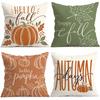 Hello Autumn Pumpkin Cushions Pillowcase Polyester Cushion Cover Throw Pillow Sofa Decoration Pillowcover Home Decor 45x45cm