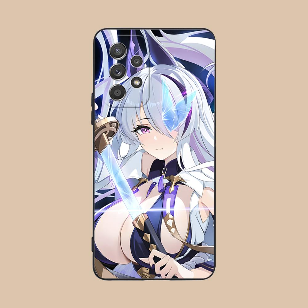 Azur Lane Unzen Matte TPU Mobile Phone Case for Samsung Galaxy M55 54 42 35 34 33 32 23 22 15 14 13 12 F55 5G Colorful Cover
