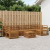Outdoor Sofa Set 8 Pcs Natural Solid Acacia Wood