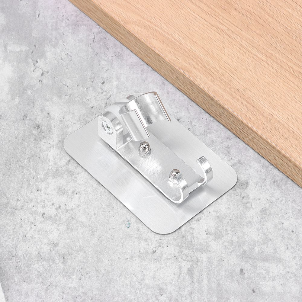 Gift Restroom Supplies Showerhead Stand Bathroom Accessories Aluminum Shower Holder Punch Free Wall Gel Mounted