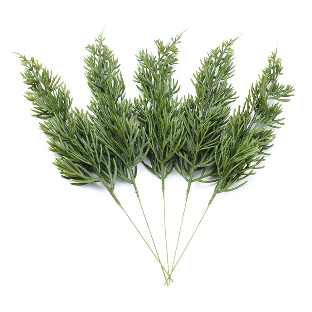 10/30pcs Artificial Plants Home Decor Wedding Bridal Home Vase Outdoor Garden Green Christmas Tree Holiday Party Decor Accessory
