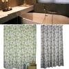 Flowers Print Patterned Shower Curtain Hook Set Waterproof Bathroom Supplies