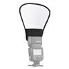 Réflecteur de flash d'appareil photo universel portable Speedlite Bounce Diffuseur Board avec argent et blanc