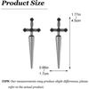 Gothic Sword Earrings for Women Black Dagger Stud Earrings Punk Goth Jewelry Halloween Alt Accessories