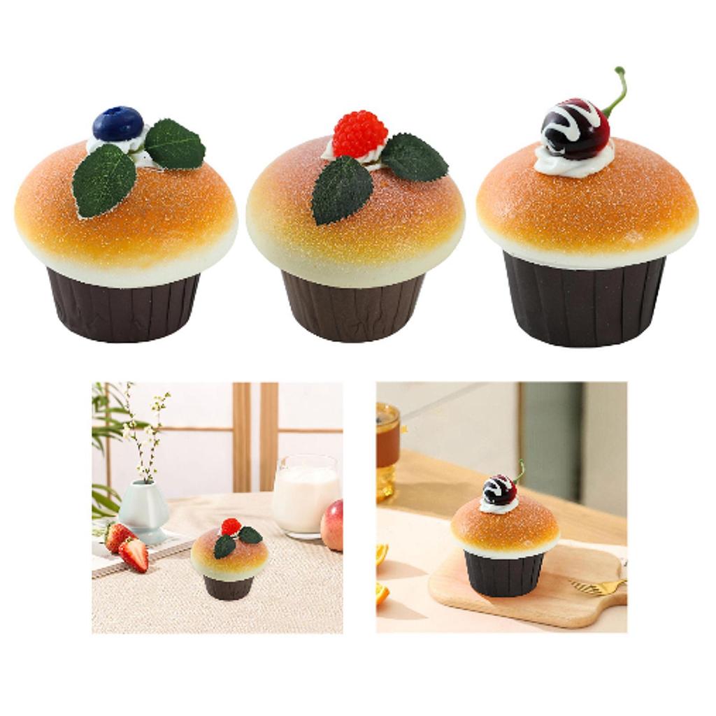 Artificial Cake Model Funny Artificial Cupcake Display Prop for Market Store