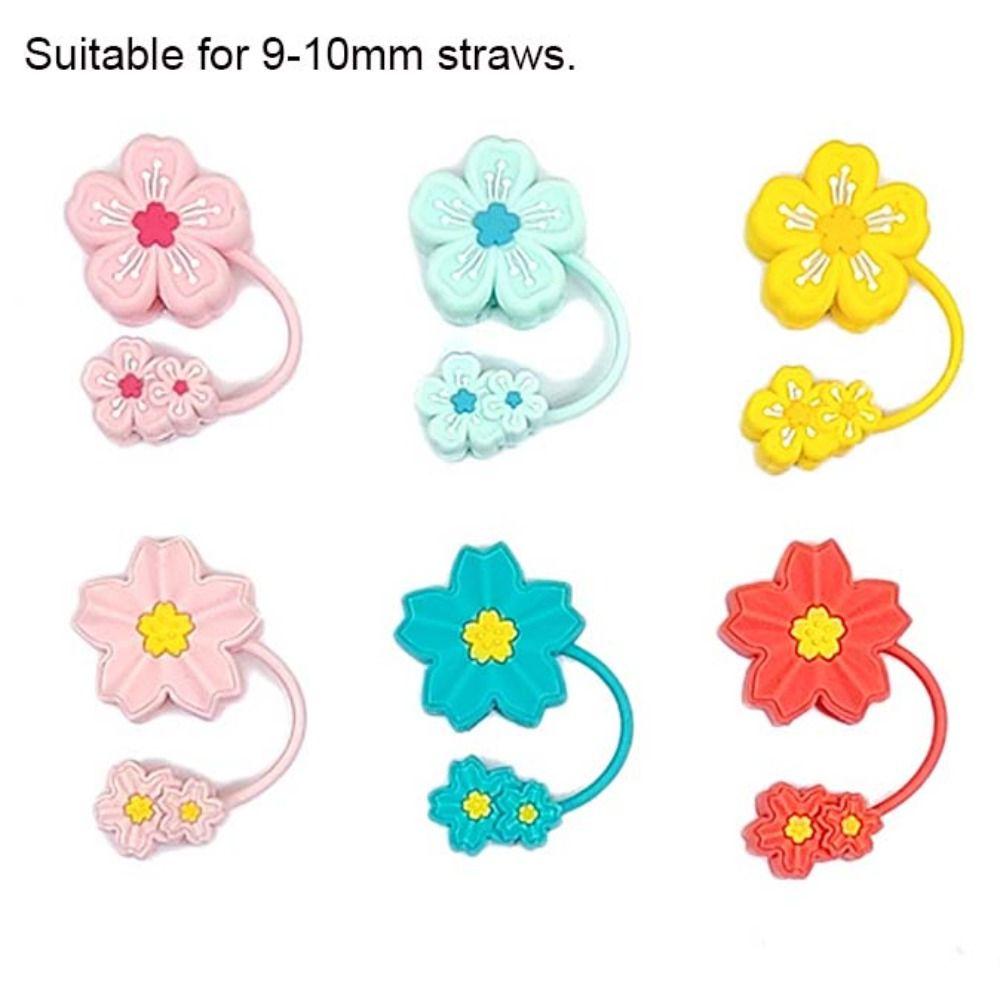 Dust Proof Plugs Protector Bow Straw Cover Cap Reusable Dust-Proof Straw Caps  10mm Straws