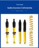 Hilux VIGO REVO 2" Lift Yellow Shock Absorber Spring