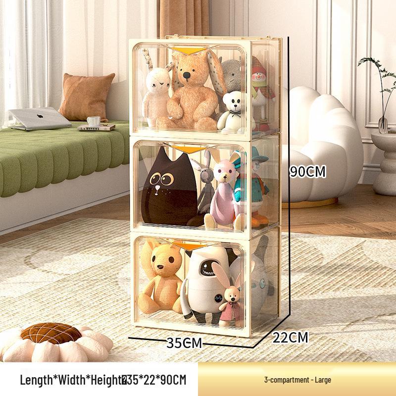 Transparenter Plüschtier-Aufbewahrungskorb und Ausstellungsbox