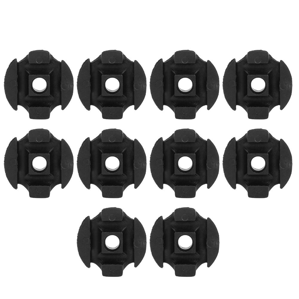 10pcs Deck Line Guide Slotted Round Rigging Accessories for Canoes Kayak Marine