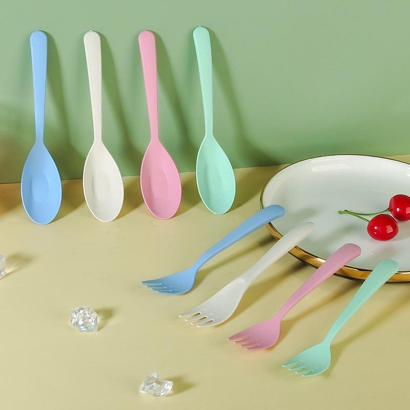 Student Outdoor Portable Three-piece Set of Small Tableware for Children - Fork, Spoon, Chopsticks - Portable Tableware Set