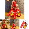 Adorable Cartoon Caishen Keychain Lucky Charm For Car Keys And Bags Perfect New Year Gift