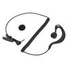 3.5MM Walkie Talkie Headset Earpiece Ear Hooked Clear Sound Quality 1 Pin Black for Two Way Radios