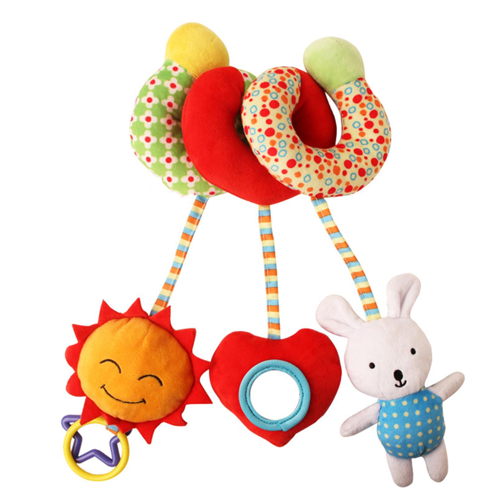 

Infant Plush Toy Cartoon Animals Plush Bed Winding Doll Baby Bed Decoration