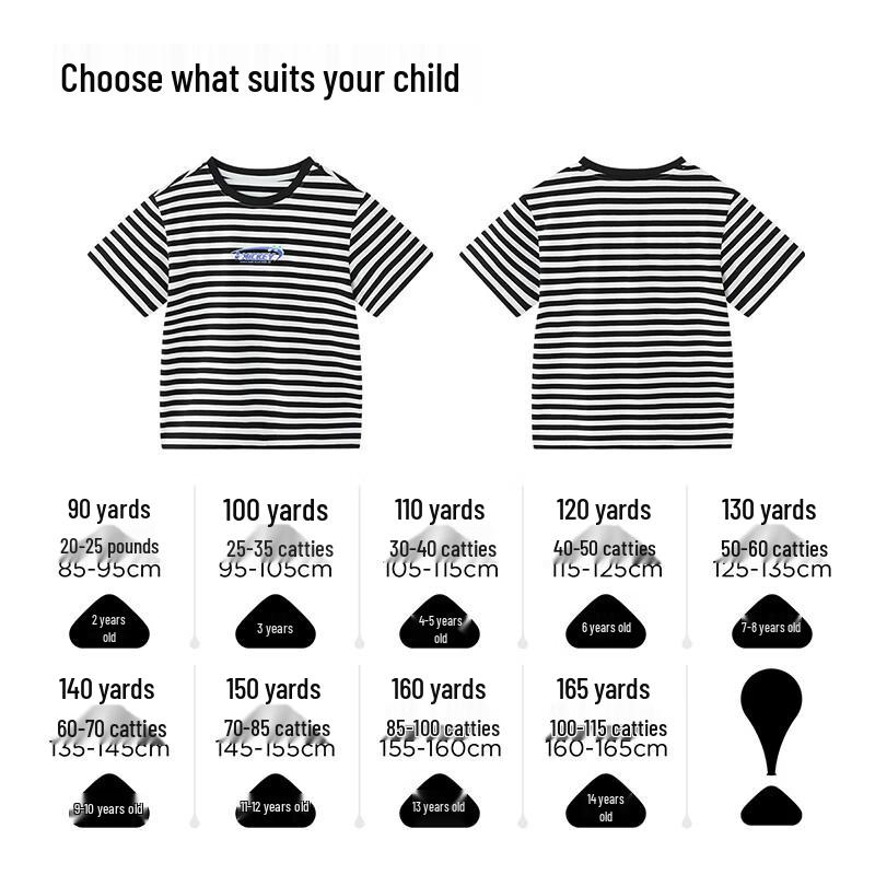 Disney Kids' Pure Cotton Striped Short-Sleeve T-Shirt