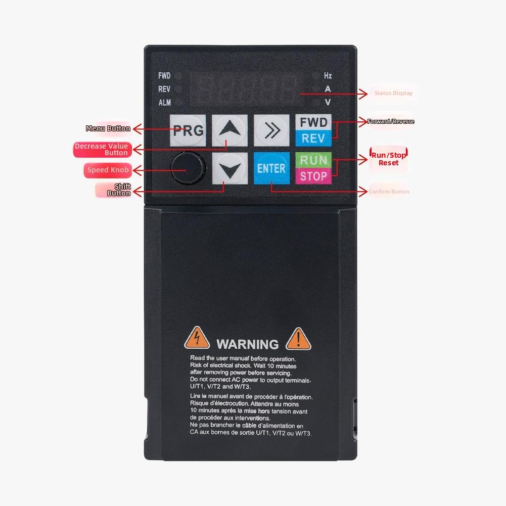 1pc VFD Frequency Converter 220V 1-Phase Input 3-phase Output 1.5kW Speed Controller For CNC Machine Tools Accessories