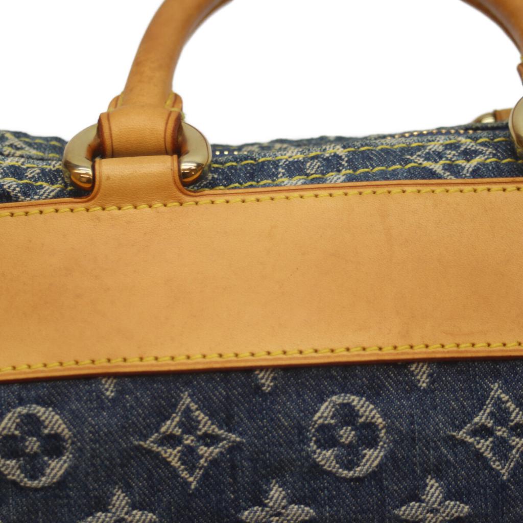 LOUIS VUITTON 05 M95019 05 Monogram Denim Neo Speedy Handbag blueUsed