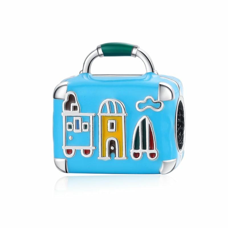 New Copper Charm Fit Original Bracelet Accessories Women Jewelry Teachers' Day Gift Alarm Clock Schoolbag Computer