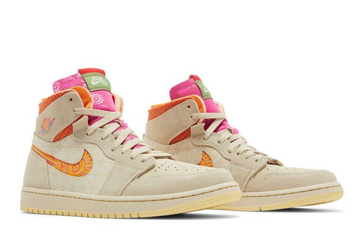 Men's Sneakers Nike Jordan 1 High Zoom Air CMFT Somos Familia Rattan/Kumquat-Lemon Wash-Starfish
