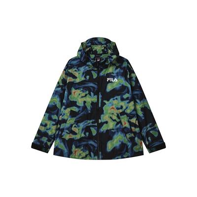 Loose Fit All Over Print Hooded Woven Jacket Men Jackets F11M239702F-ZA