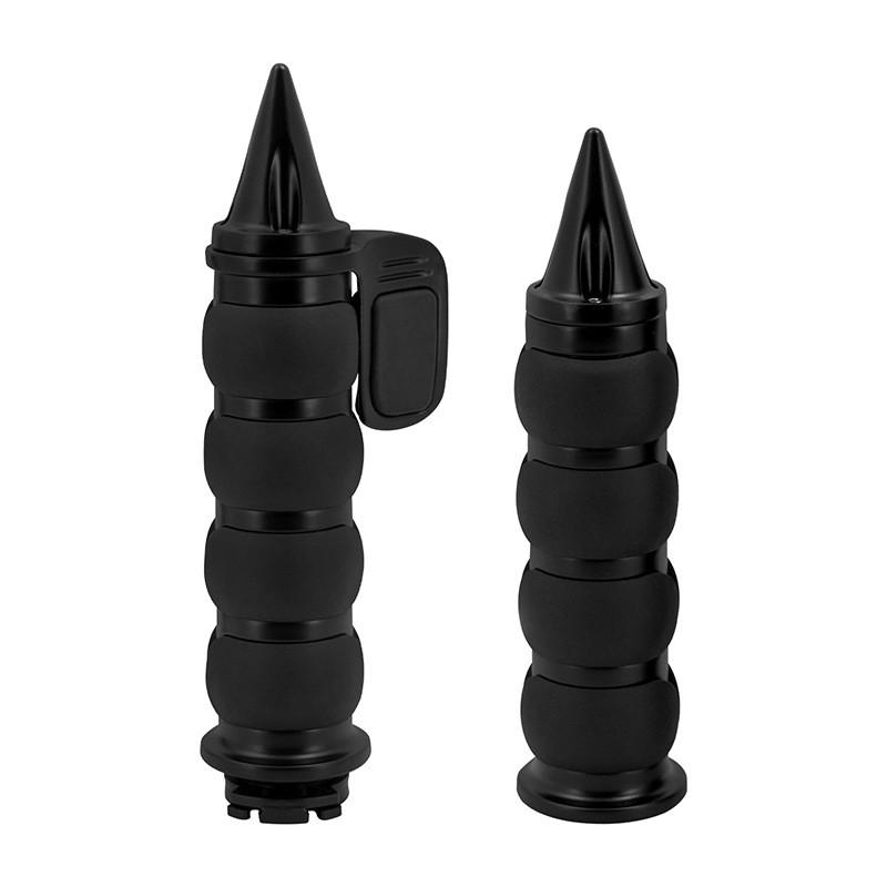 Universal 25mm Motorcycle Handlebar Grips Harley Honda Yamaha Retro Cafe Racer Custom Bikes