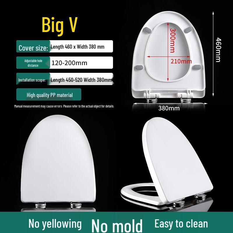 MDNG Universal Soft-Close Quick-Install Toilet Seat Cover