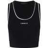 MO&Co. U-Neck Contrast Trim Knit Cropped Racerback Tank Top