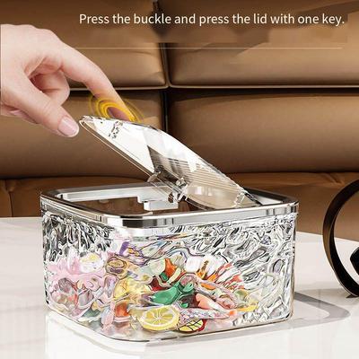 Hair Accessories Clear Organizer Acrylic Storage Box With Lid for Girls Home Desktop Jewelry Bathroom Accessories Storage Box