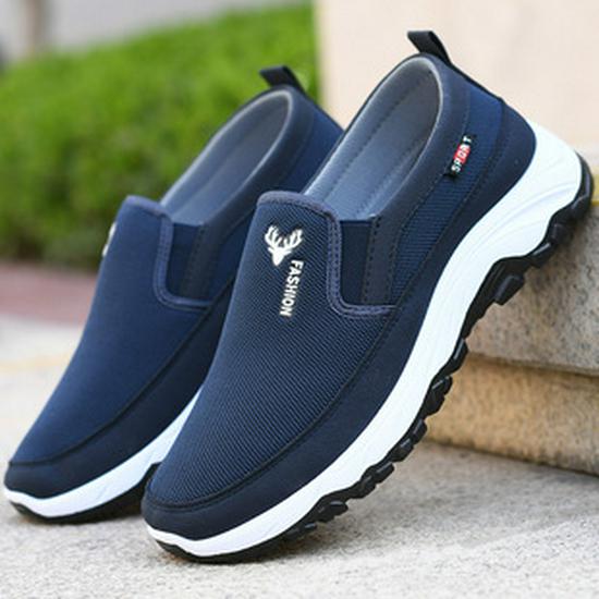 Men's Spring Casual Slip-On Canvas Shoes - Breathable, Soft Sole, Pure Cotton