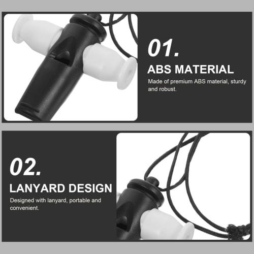 FUNOMOCYA Samba Whistle, Black, Adult, Professional Samba Whistle, Slide Whistle, Percussion Whistle, Black