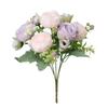 Elegant Pink Small Peonies White Rose Realistic Artificial Flowers Beautiful Fake Flowers Wedding Garden